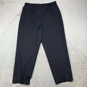 Pendleton Women's 14P Pants Wool Trousers High Waist Pleated Black Vintage